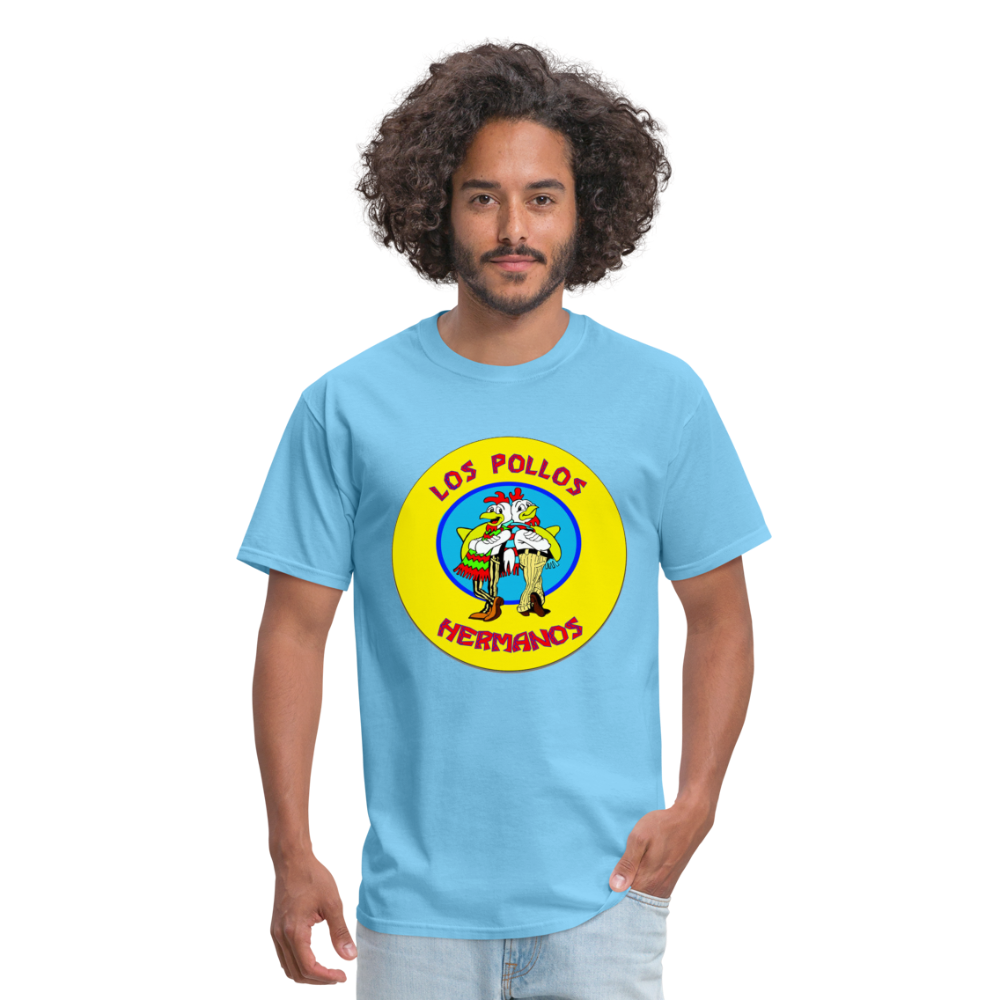 Los Pollos Hermanos From Breaking Bad Restaurant Logo Graphic T - aquatic blue