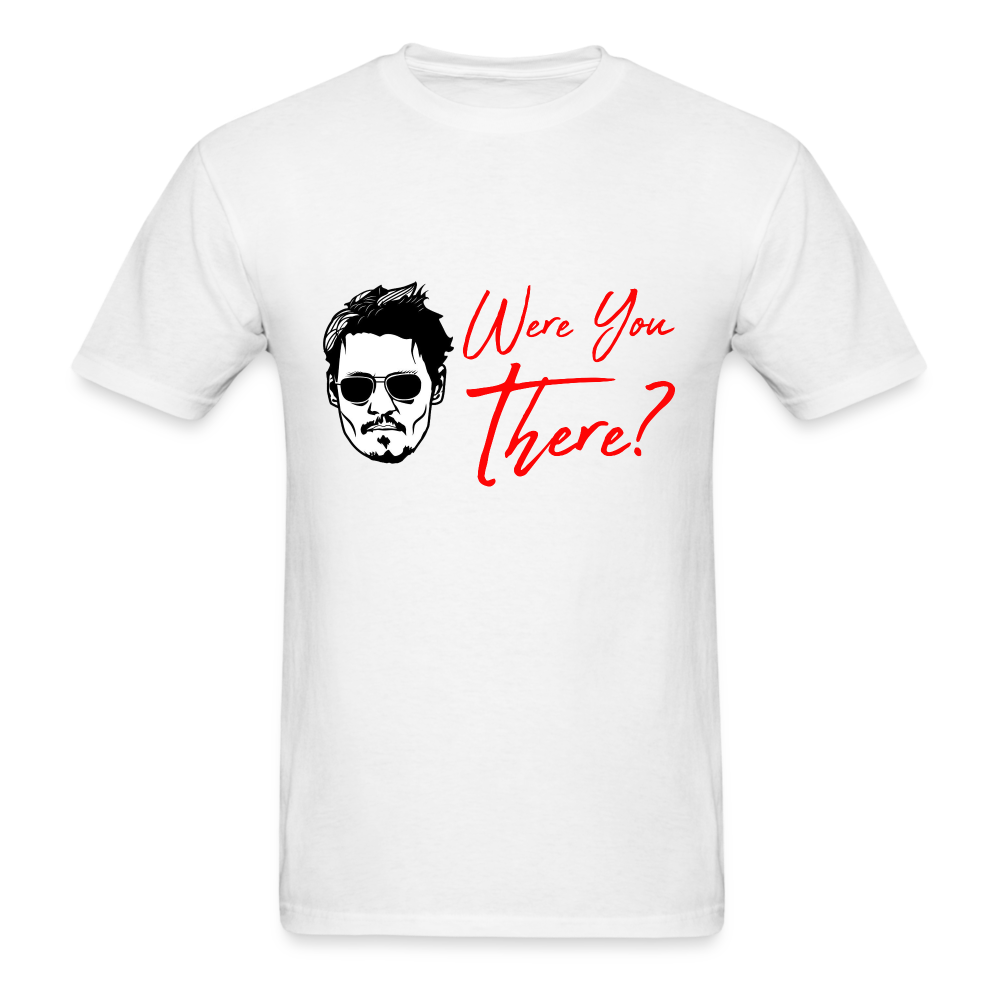 Johnny Depp Where You There? Graphic Tee - white