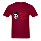 Johnny Depp Where You There? Graphic Tee - burgundy