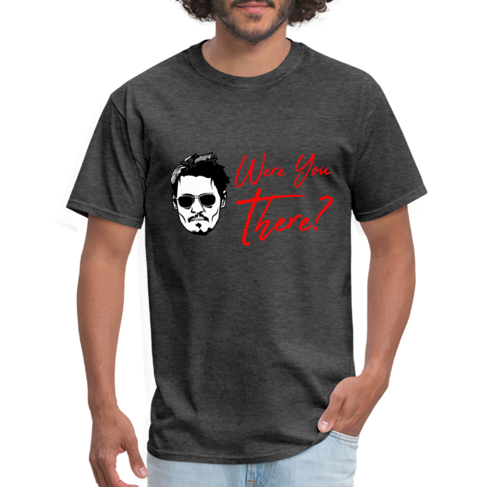 Johnny Depp Where You There? Graphic Tee - heather black