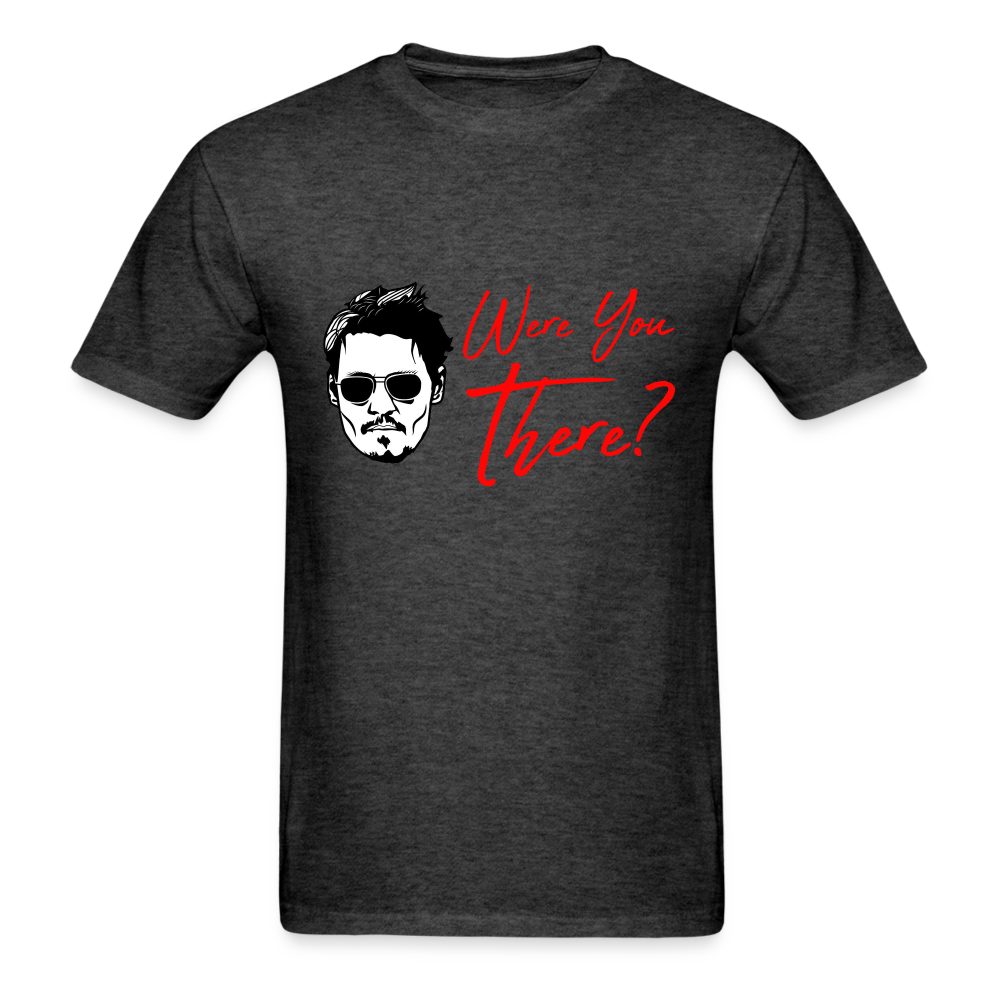 Johnny Depp Where You There? Graphic Tee - heather black