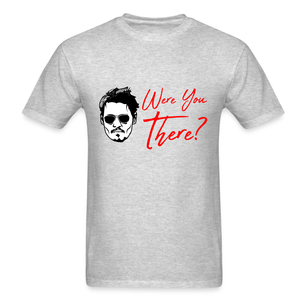 Johnny Depp Where You There? Graphic Tee - heather gray