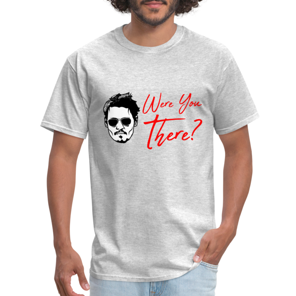 Johnny Depp Where You There? Graphic Tee - heather gray