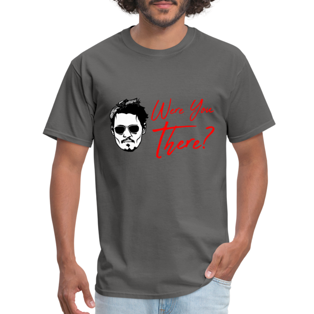 Johnny Depp Where You There? Graphic Tee - charcoal