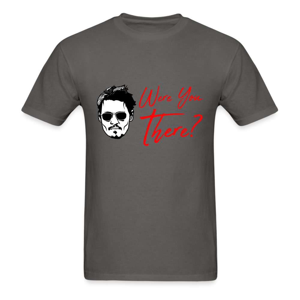 Johnny Depp Where You There? Graphic Tee - charcoal