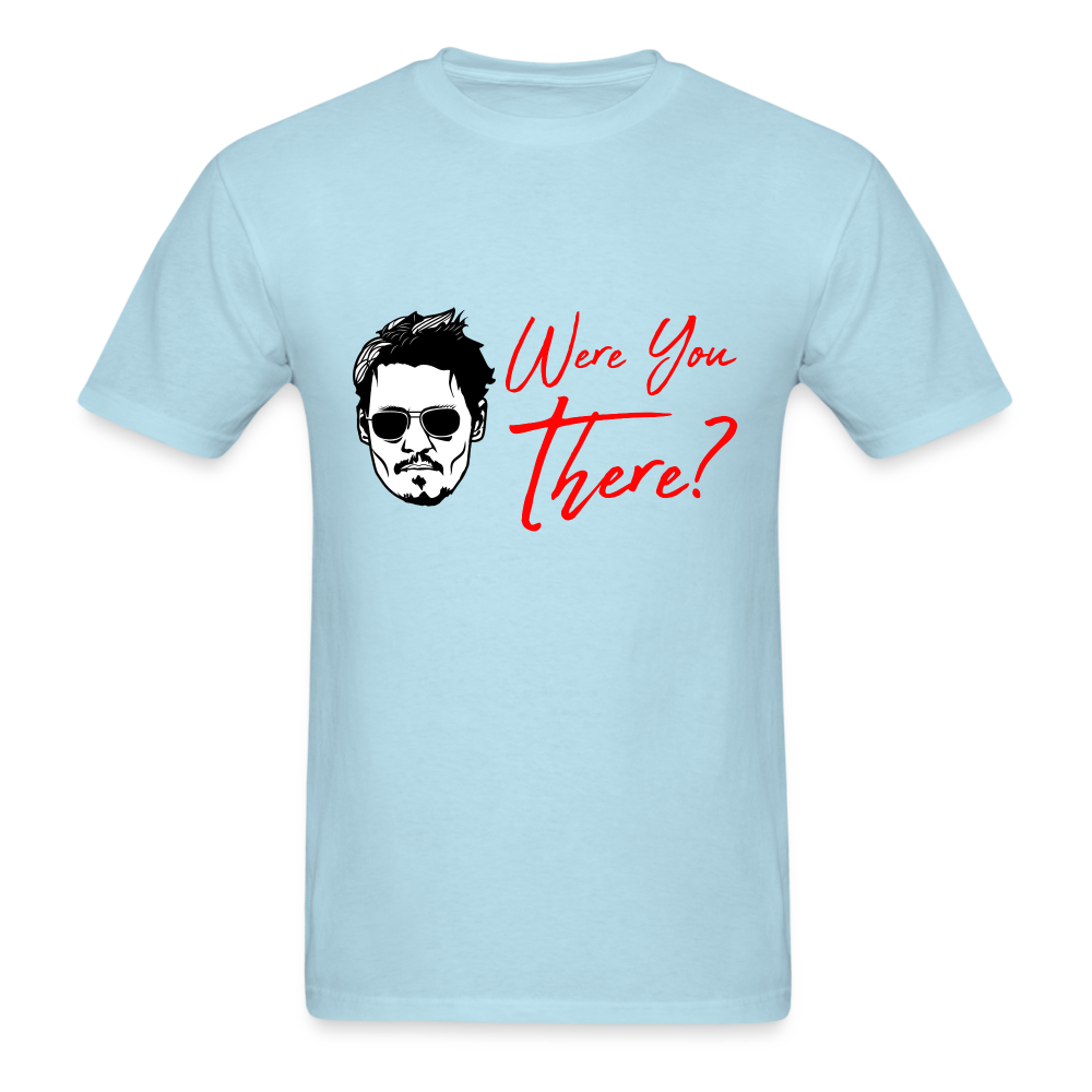 Johnny Depp Where You There? Graphic Tee - powder blue