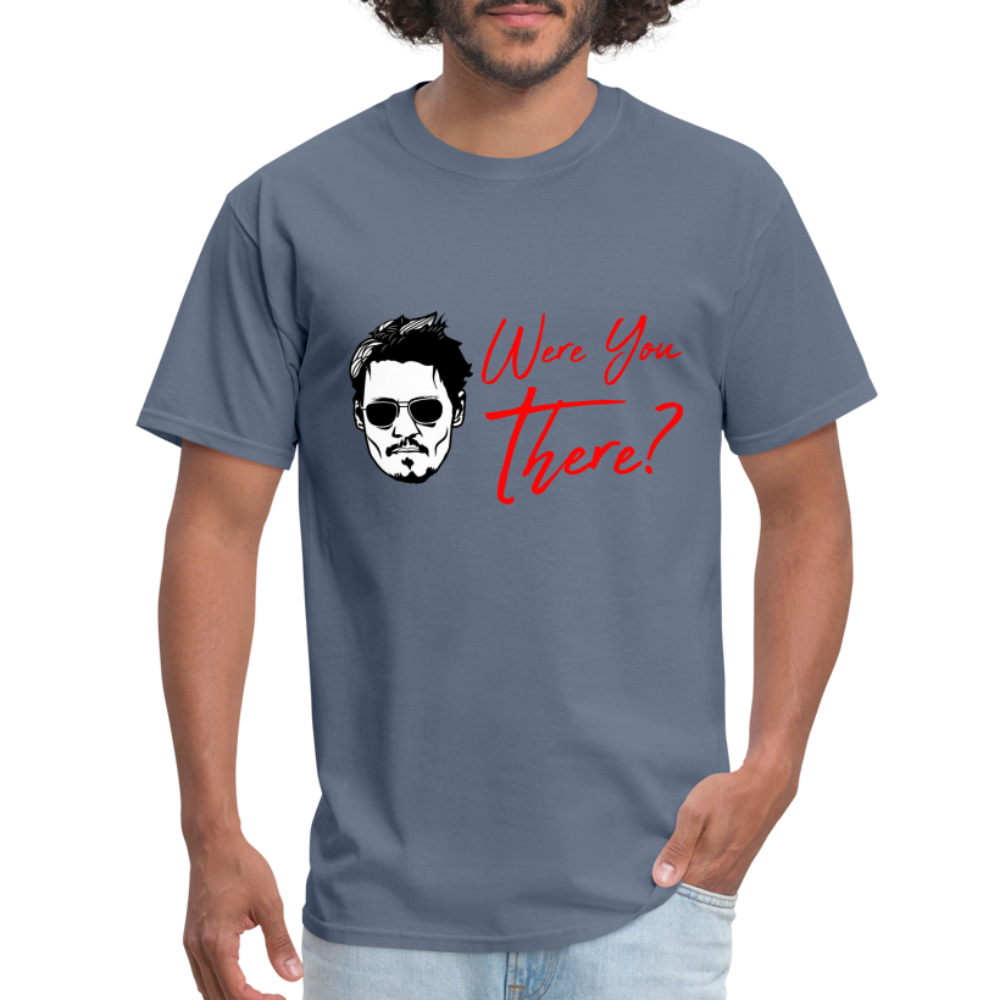 Johnny Depp Where You There? Graphic Tee - denim