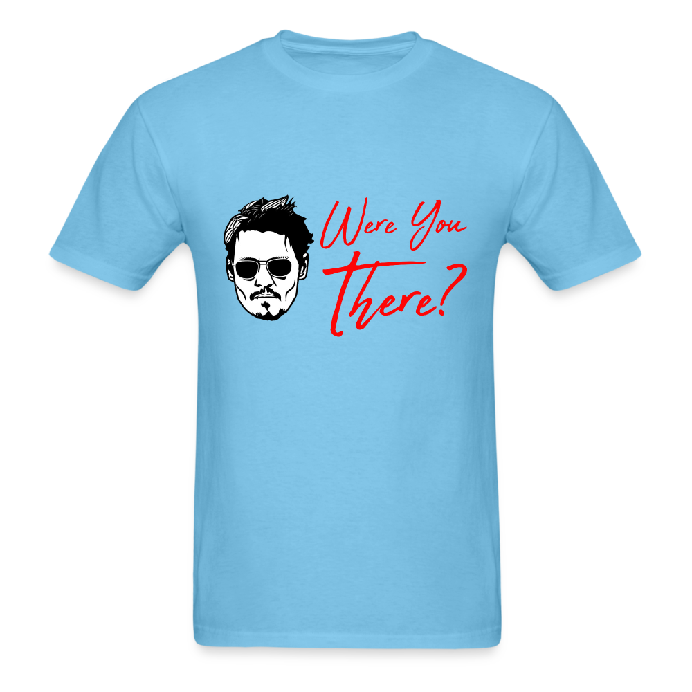 Johnny Depp Where You There? Graphic Tee - aquatic blue