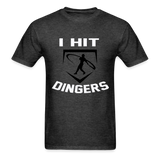 Swingman Baseball I Hit Dingers Graphic Tee - heather black