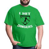 Swingman Baseball I Hit Dingers Graphic Tee - bright green
