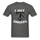 Swingman Baseball I Hit Dingers Graphic Tee - charcoal