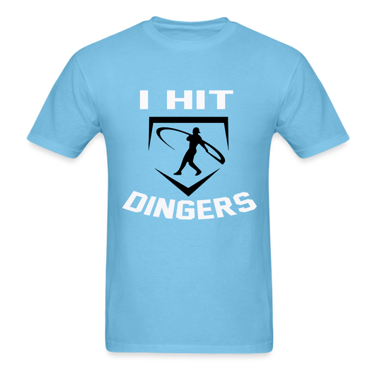 Swingman Baseball I Hit Dingers Graphic Tee - aquatic blue