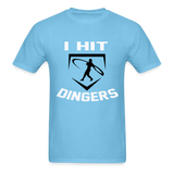 Swingman Baseball I Hit Dingers Graphic Tee - aquatic blue