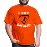 Swingman Baseball I Hit Dingers Graphic Tee - orange