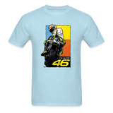 MotoGP Rossi 46 The Doctor Custom Graphic Tee - powder blue