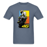 MotoGP Rossi 46 The Doctor Custom Graphic Tee - denim