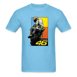 MotoGP Rossi 46 The Doctor Custom Graphic Tee - aquatic blue