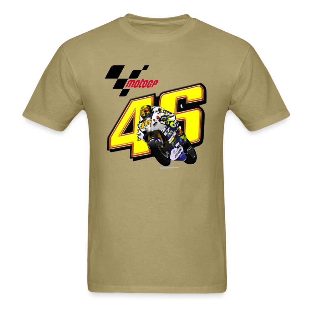 MotoGP Rossi 46 The Doctor Custom Graphic Tee - khaki