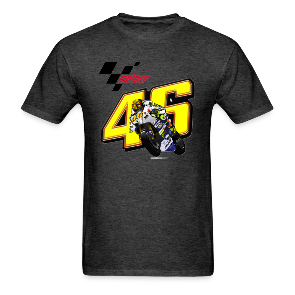 MotoGP Rossi 46 The Doctor Custom Graphic Tee - heather black