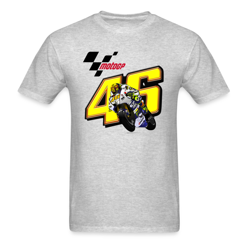 MotoGP Rossi 46 The Doctor Custom Graphic Tee - heather gray