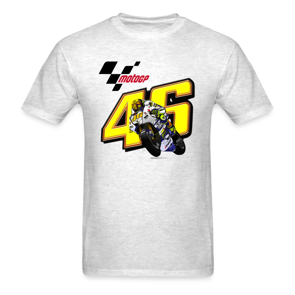 MotoGP Rossi 46 The Doctor Custom Graphic Tee - light heather gray