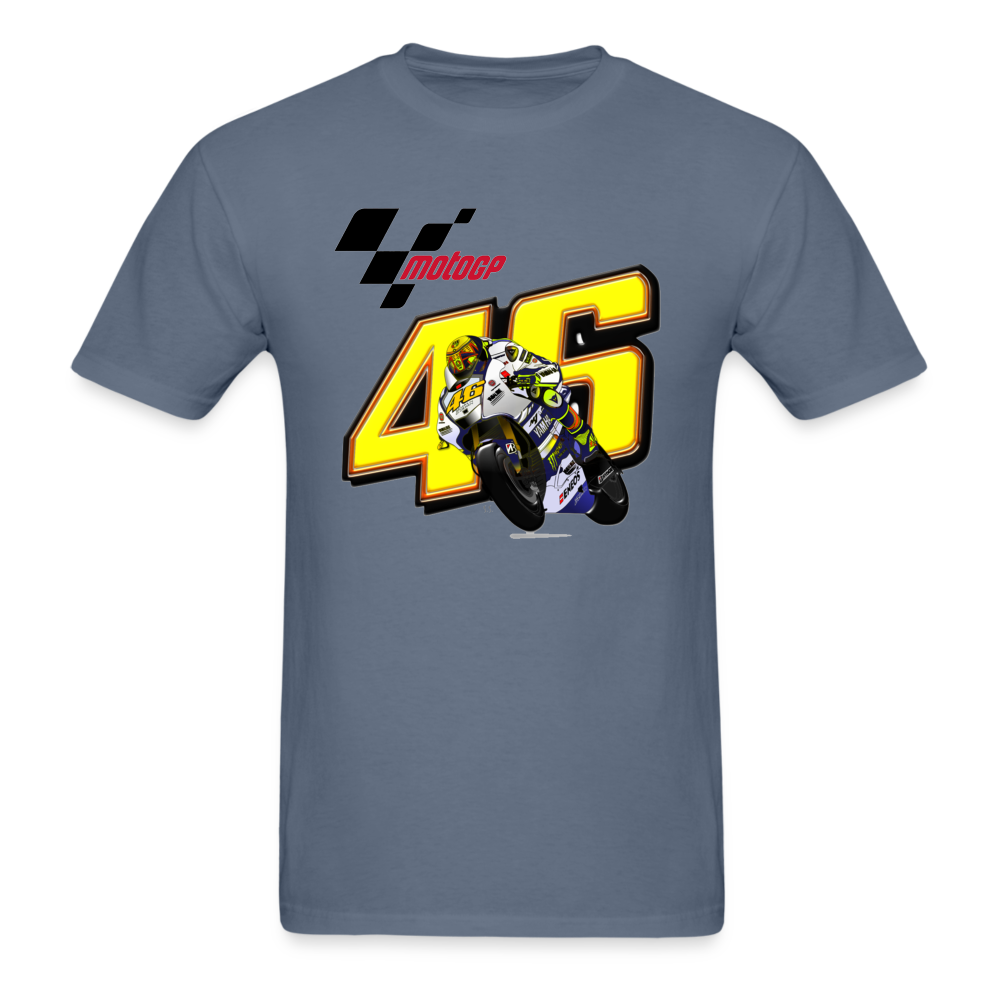 MotoGP Rossi 46 The Doctor Custom Graphic Tee - denim