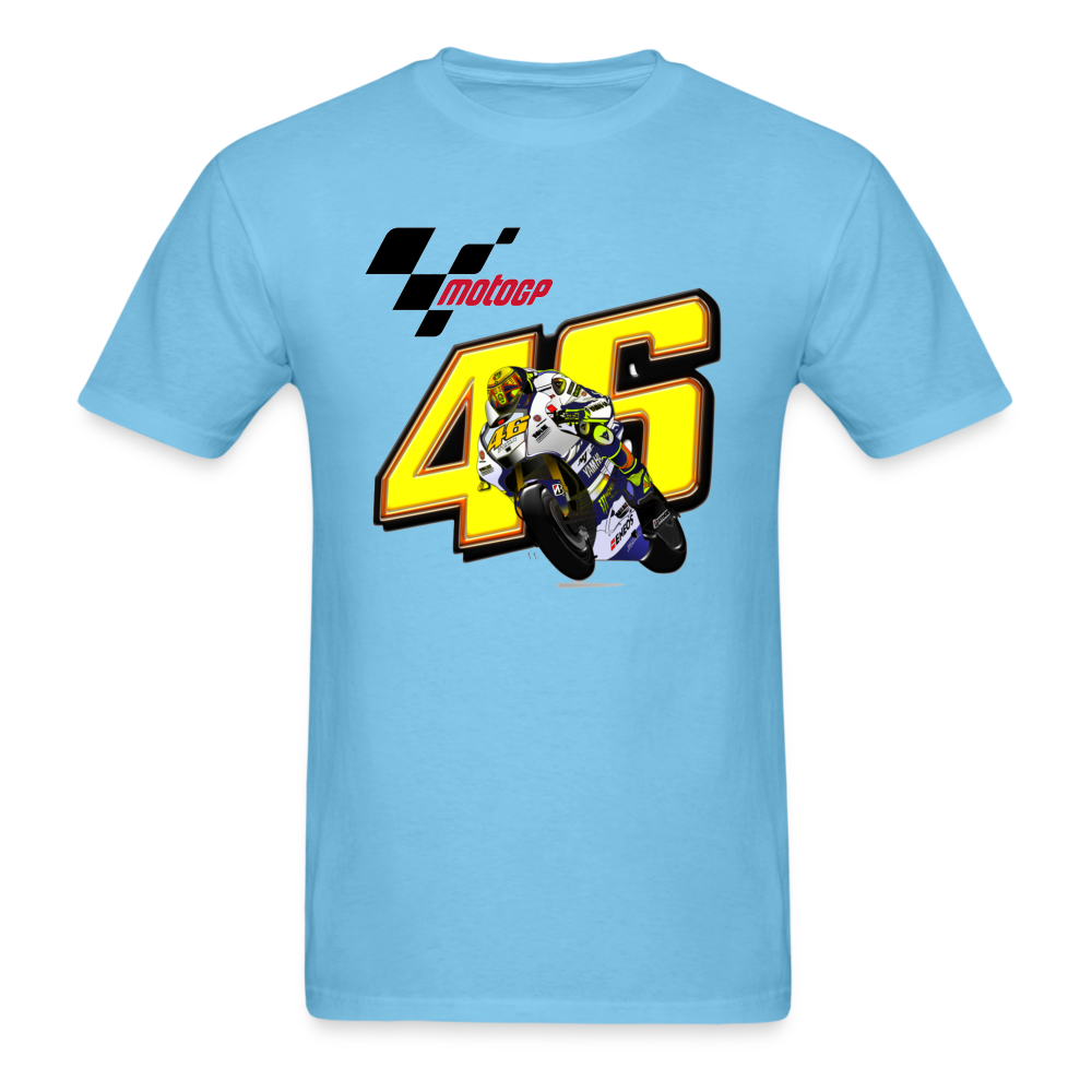 MotoGP Rossi 46 The Doctor Custom Graphic Tee - aquatic blue