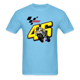 MotoGP Rossi 46 The Doctor Custom Graphic Tee - aquatic blue