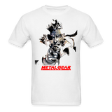 Metal Gear Solid T-Shirt; Solid Snake, Playstation, Gaming, MSG - white