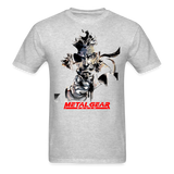 Metal Gear Solid T-Shirt; Solid Snake, Playstation, Gaming, MSG - heather gray
