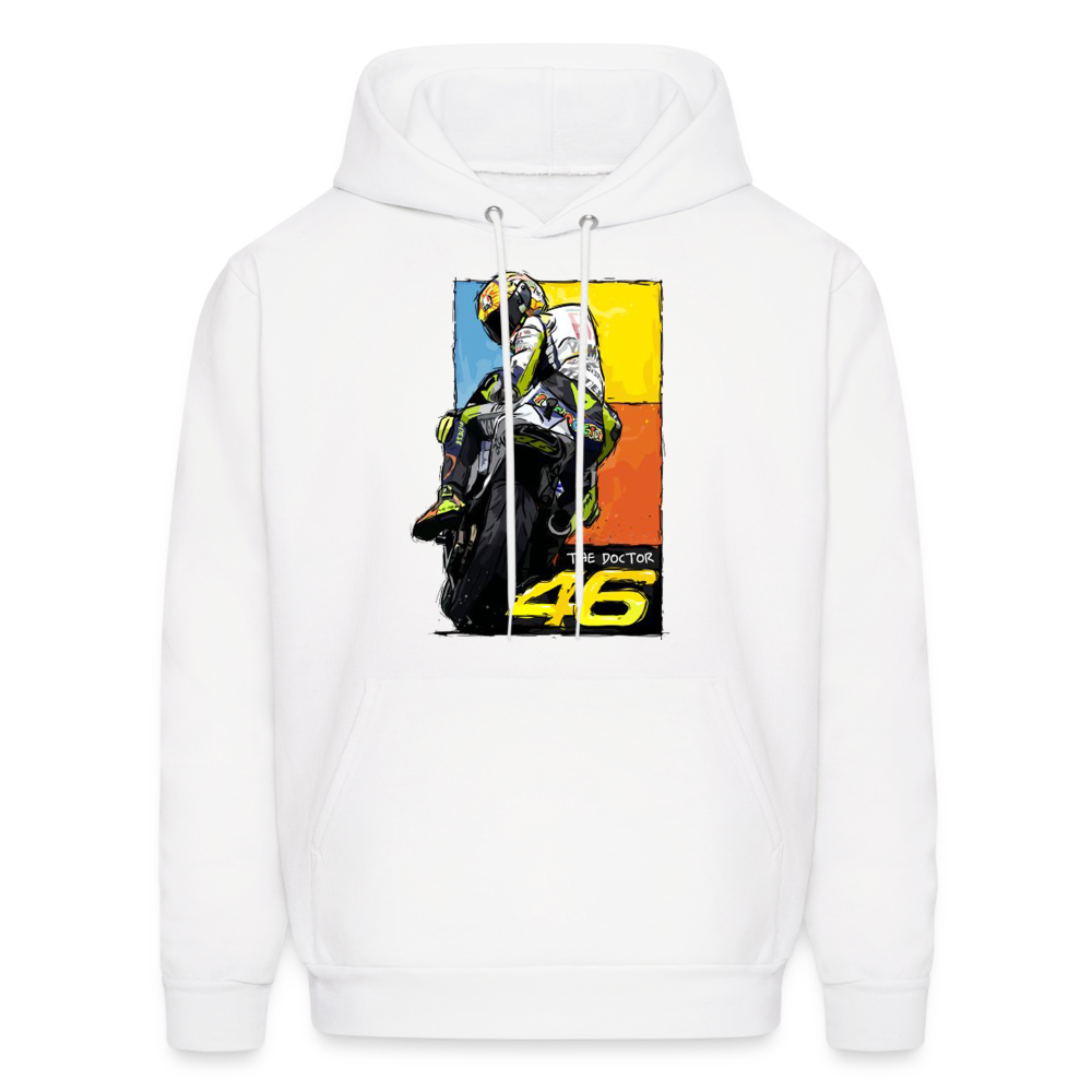 MotoGP Rossi 46 The Doctor Custom Hoodie - white