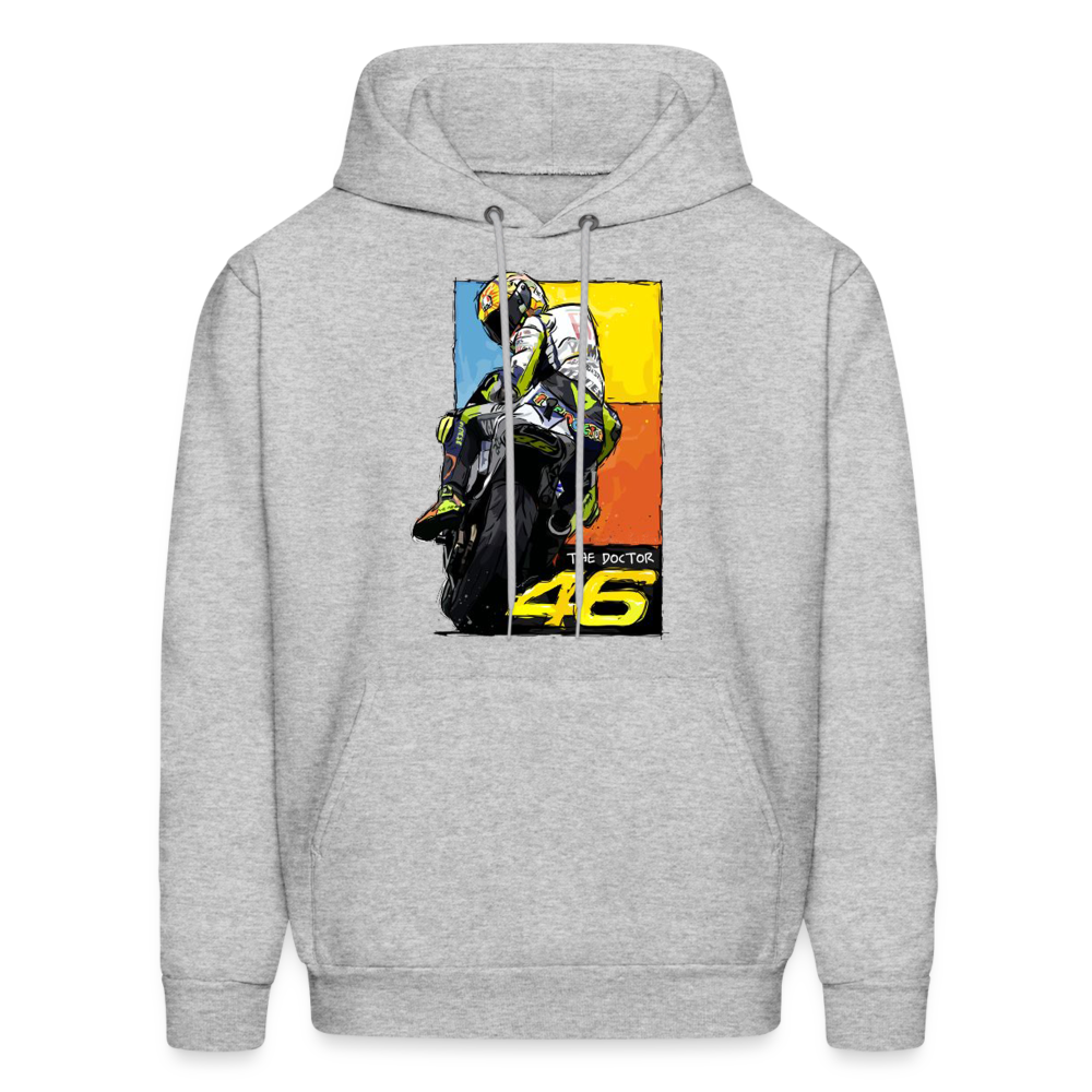 MotoGP Rossi 46 The Doctor Custom Hoodie - heather gray