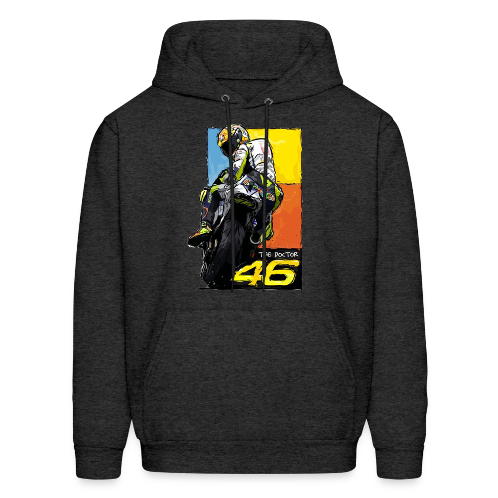 MotoGP Rossi 46 The Doctor Custom Hoodie - charcoal grey