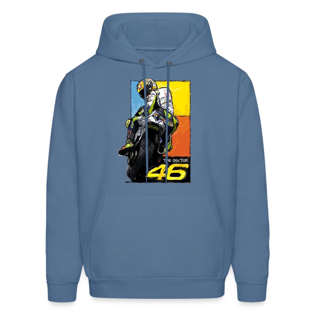 MotoGP Rossi 46 The Doctor Custom Hoodie - denim blue