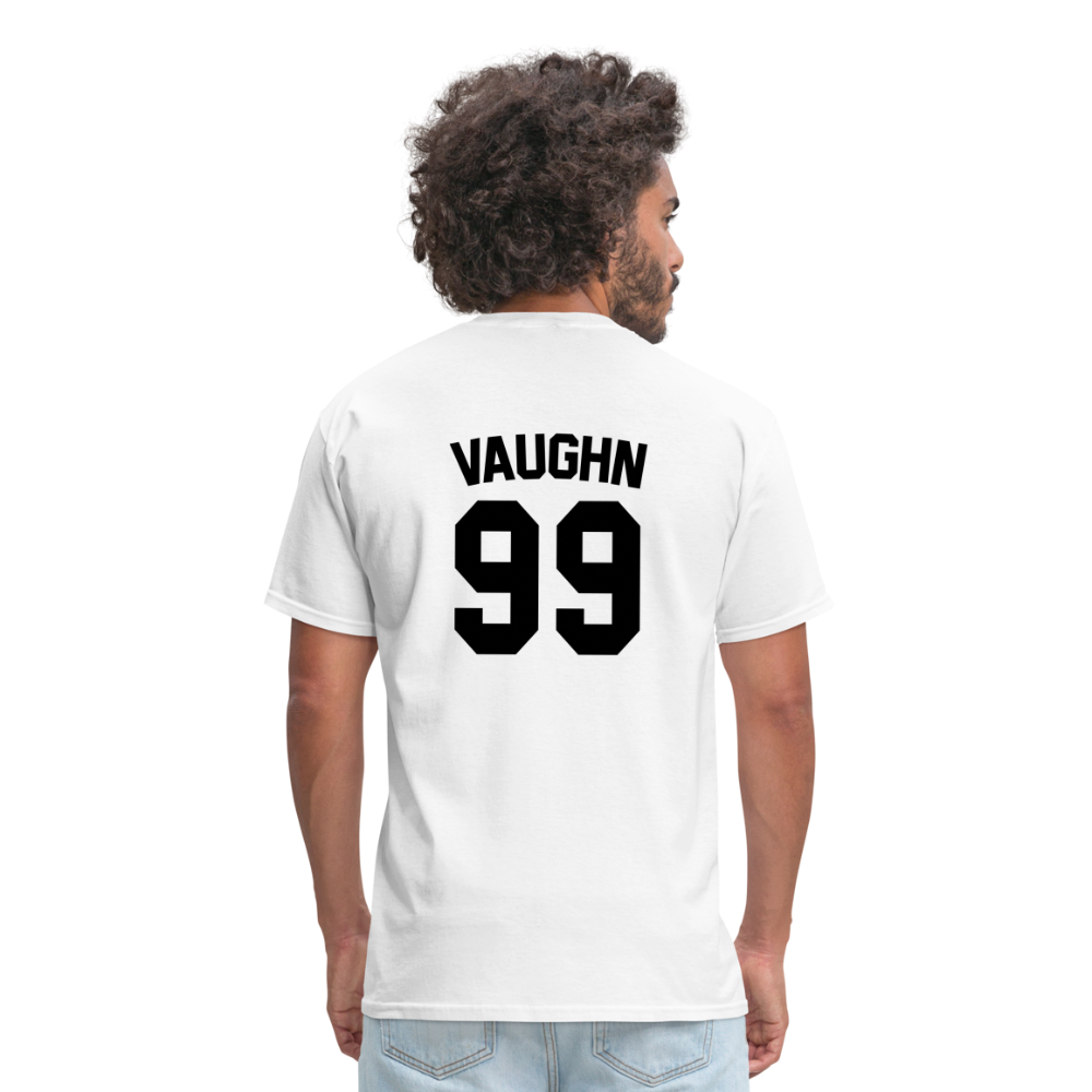 Major League Vaughn Jersey 99 Graphic Tee: Wild Thing, Indians, Cleveland - white