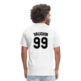 Major League Vaughn Jersey 99 Graphic Tee: Wild Thing, Indians, Cleveland - white