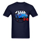 Custom Nissan GTR R34 Skyline Graphic Tee - navy