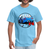 Custom Nissan GTR R34 Skyline Graphic Tee - aquatic blue