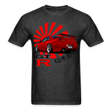 Custom JDM Tuner Nissan GTR R34 Skyline Graphic Tee - heather black