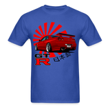 Custom JDM Tuner Nissan GTR R34 Skyline Graphic Tee - royal blue