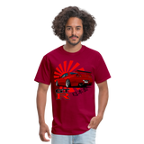 Custom JDM Tuner Nissan GTR R34 Skyline Graphic Tee - dark red