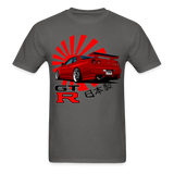 Custom JDM Tuner Nissan GTR R34 Skyline Graphic Tee - charcoal