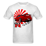 Custom JDM Tuner Nissan GTR R34 Skyline Graphic Tee - light heather gray