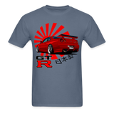 Custom JDM Tuner Nissan GTR R34 Skyline Graphic Tee - denim