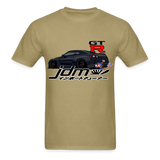 Custom JDM Tuner Nissan GTR R34 Skyline Graphic Tee - khaki