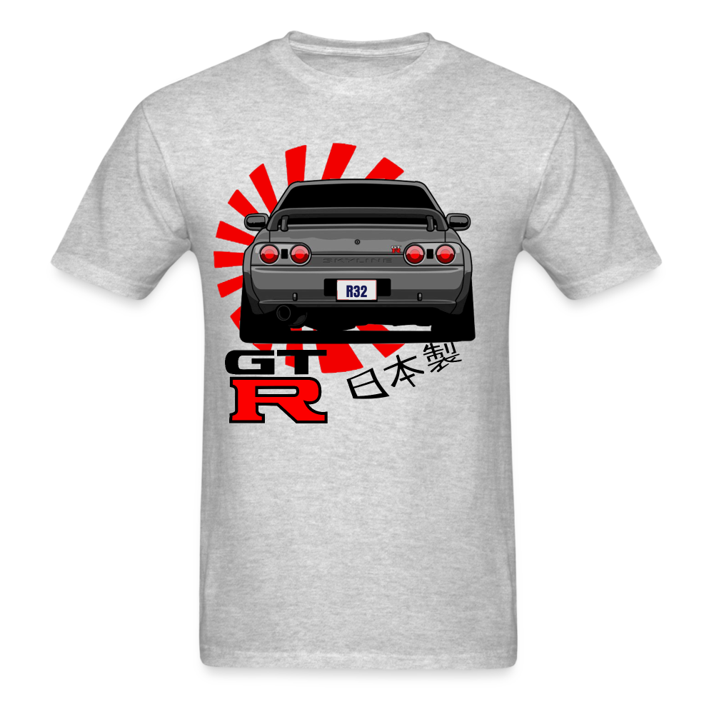 Custom JDM Tuner Nissan GTR R32 Skyline Graphic Tee - heather gray