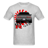 Custom JDM Tuner Nissan GTR R32 Skyline Graphic Tee - heather gray