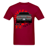 Custom JDM Tuner Nissan GTR R32 Skyline Graphic Tee - dark red