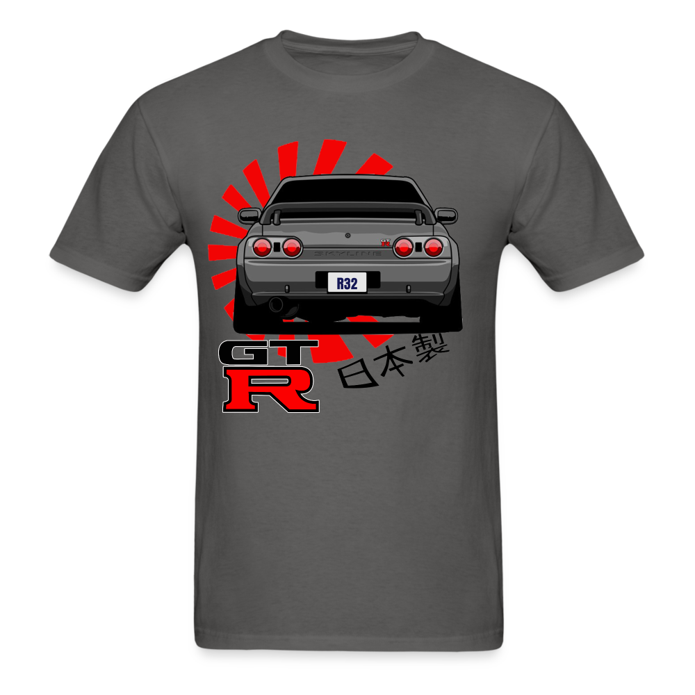 Custom JDM Tuner Nissan GTR R32 Skyline Graphic Tee - charcoal