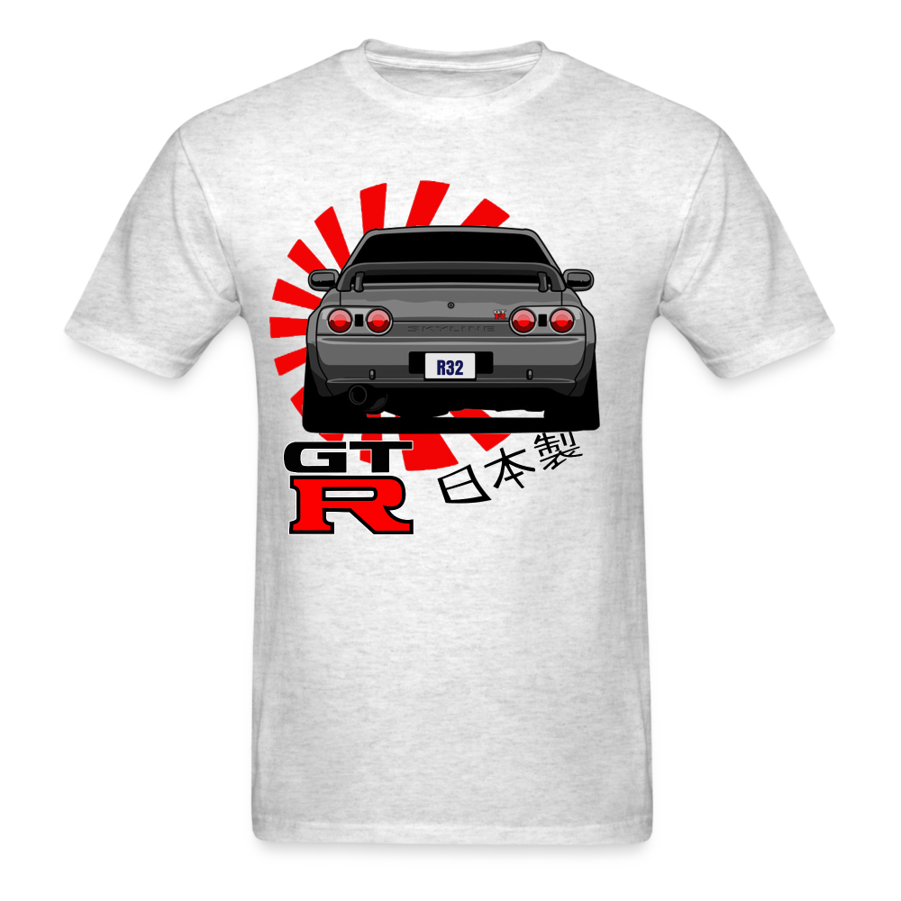 Custom JDM Tuner Nissan GTR R32 Skyline Graphic Tee - light heather gray